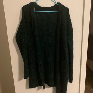 Green cardigan